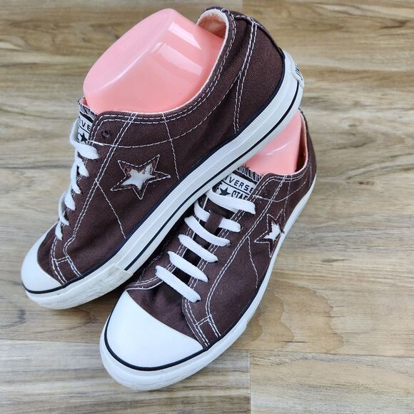 💜Converse One Star Brown Slip-On Low Top Sneakers Size 10 - Picture 3 of 12